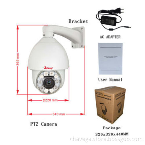 Easy to use 150m Sony CMOS IR auto-tracking outdoor smallest wireless CCTV camera